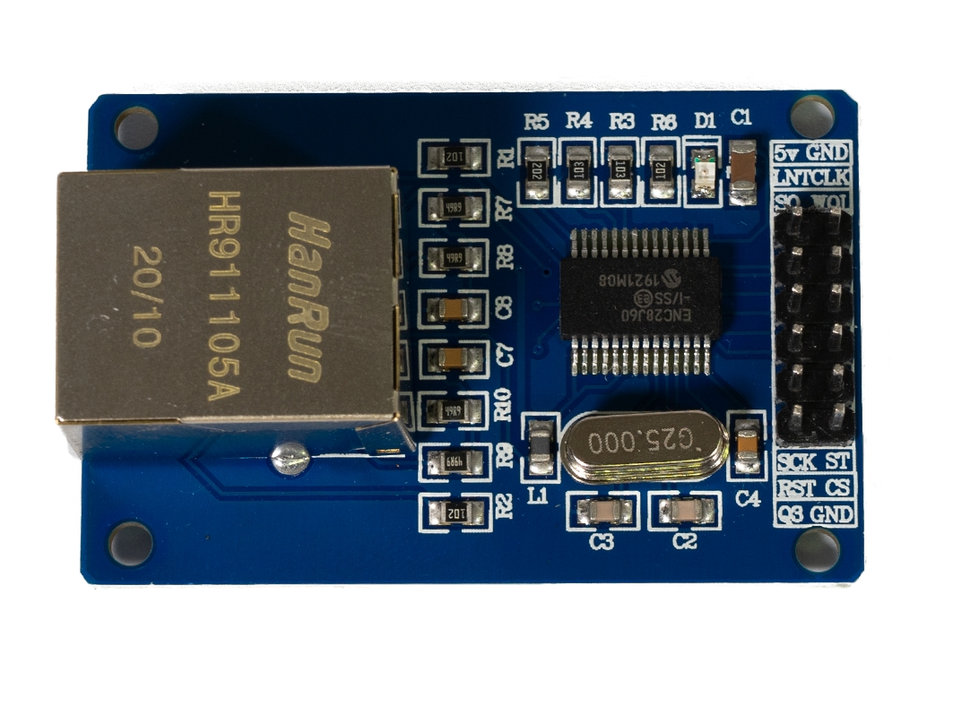  Ethernet модуль на базе ENC28J60 SPI  для Arduino ардуино