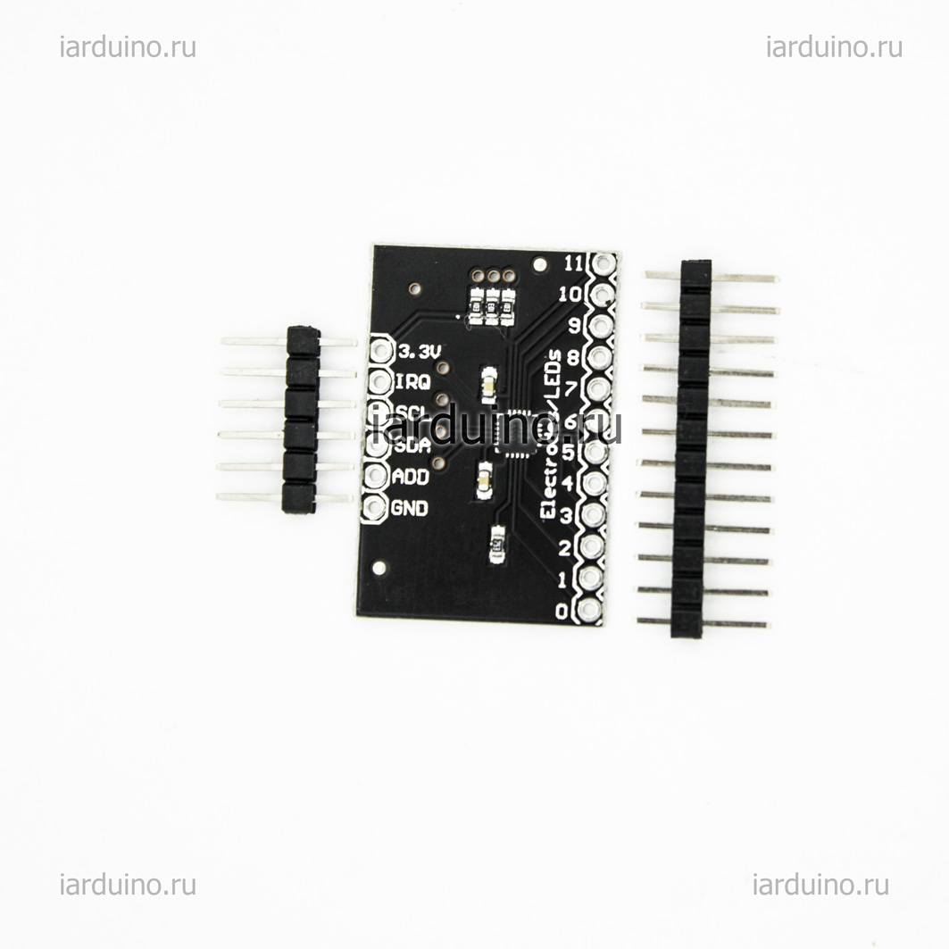  Модуль на 12 сенсорных кнопок, I2C, MPR121  для Arduino ардуино