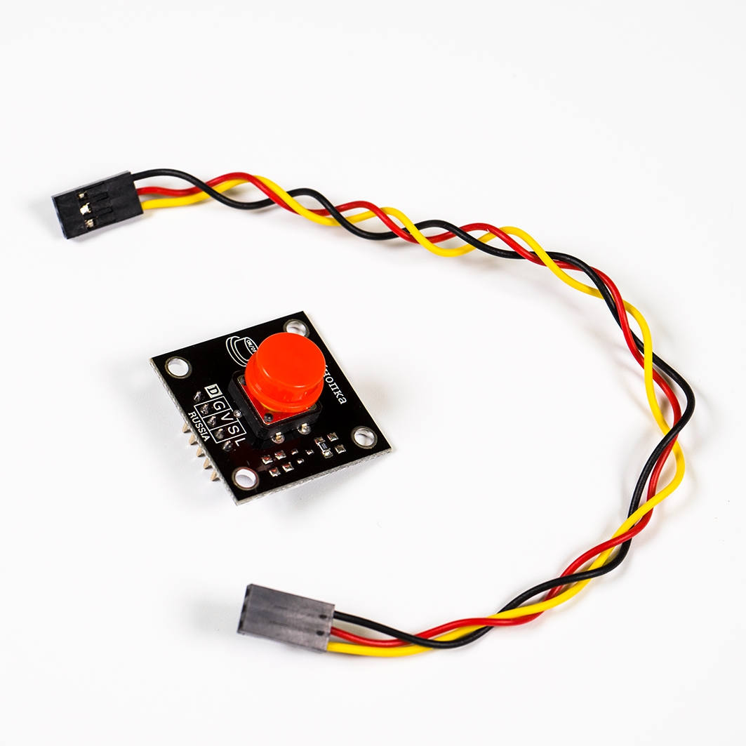  Кнопка, красная (Trema-модуль) для Arduino ардуино