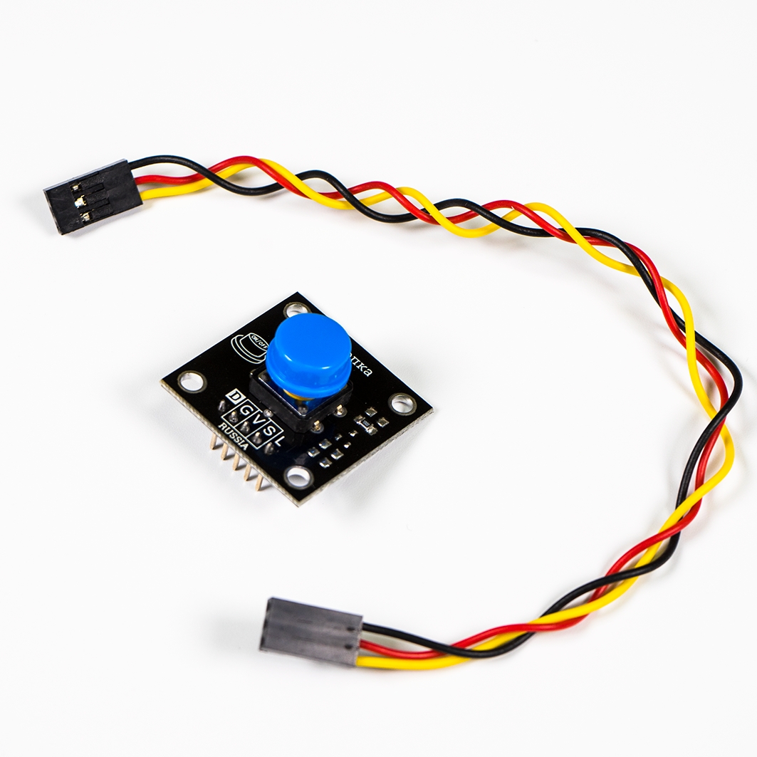  Кнопка, синяя (Trema-модуль) для Arduino ардуино