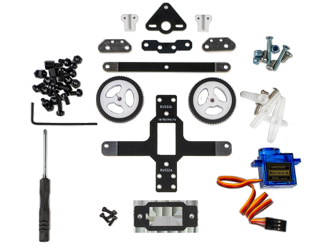  Поворотные колёса Roborace (Штатная колея) для Arduino ардуино