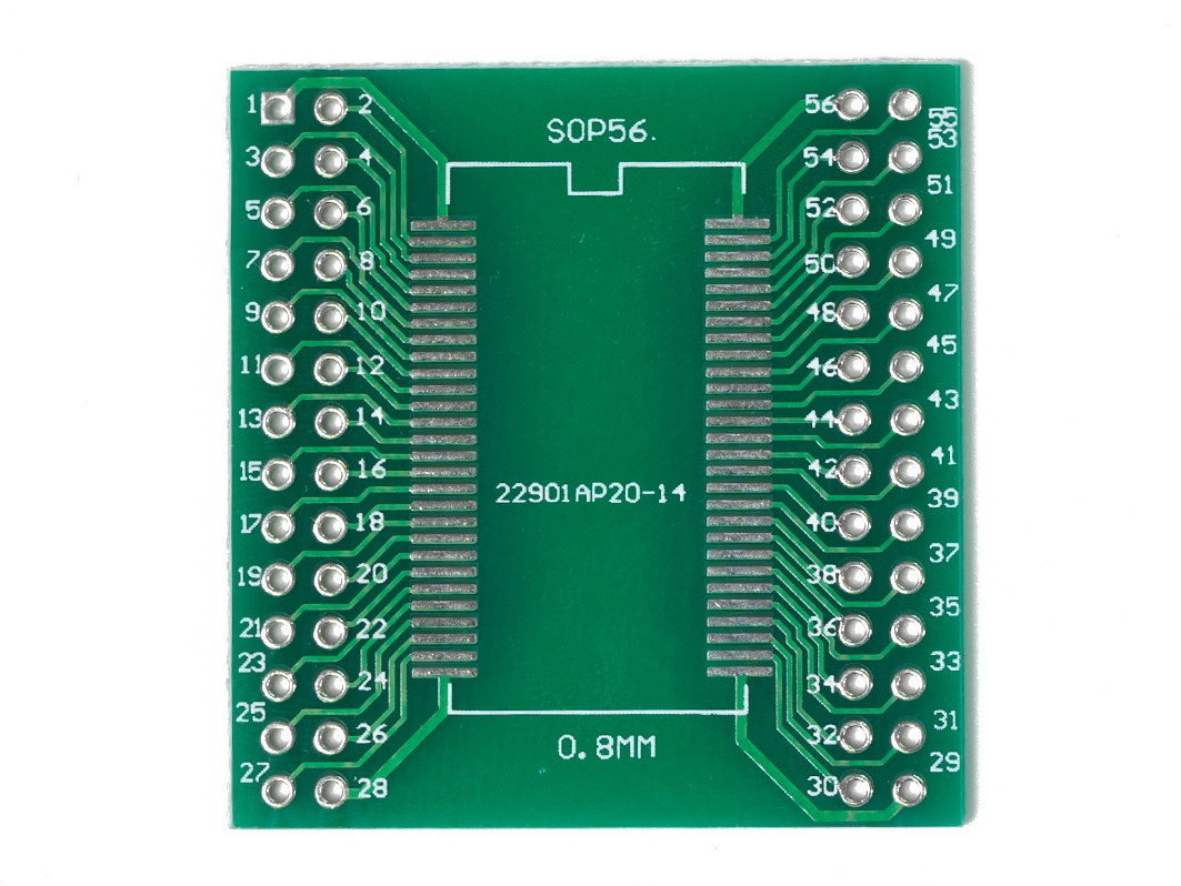  Макетная плата-переходник TSOP 8-56 0.8мм, TSOP 8-56 0.635мм в 2.54мм для Arduino ардуино