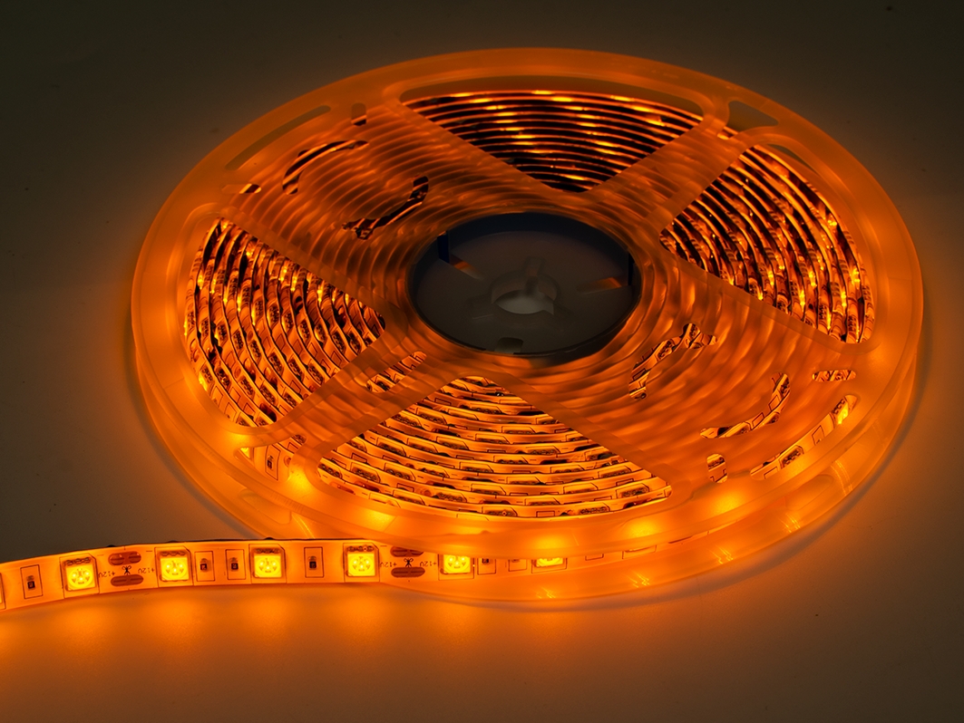  Светодиодная лента (Оранжевая, 5 м, 300 светодиодов) для Arduino ардуино