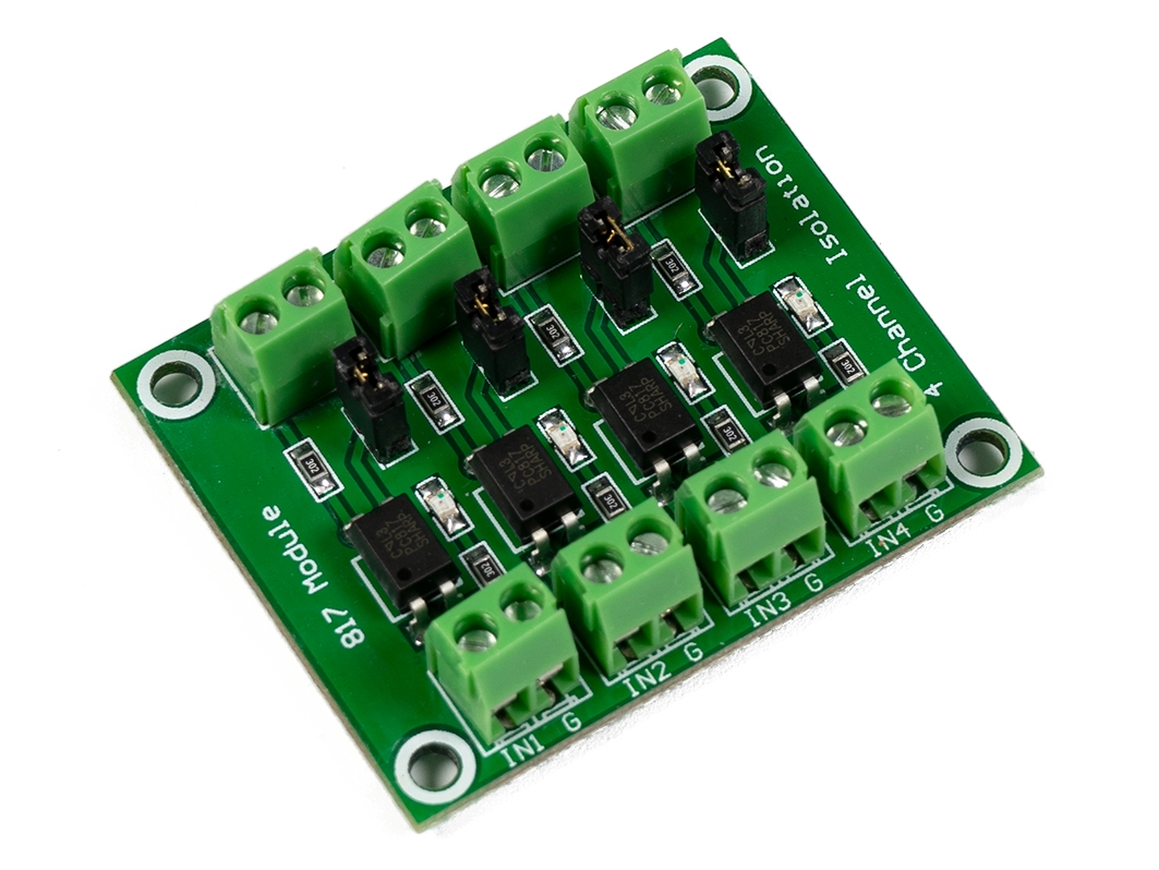  Модуль гальванической развязки PC817, 4-х канальный 3.6–30V для Arduino ардуино