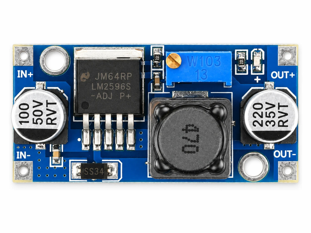  Понижающий DC-DC преобразователь LM2596S (регулируемый, 3 А) для Arduino ардуино