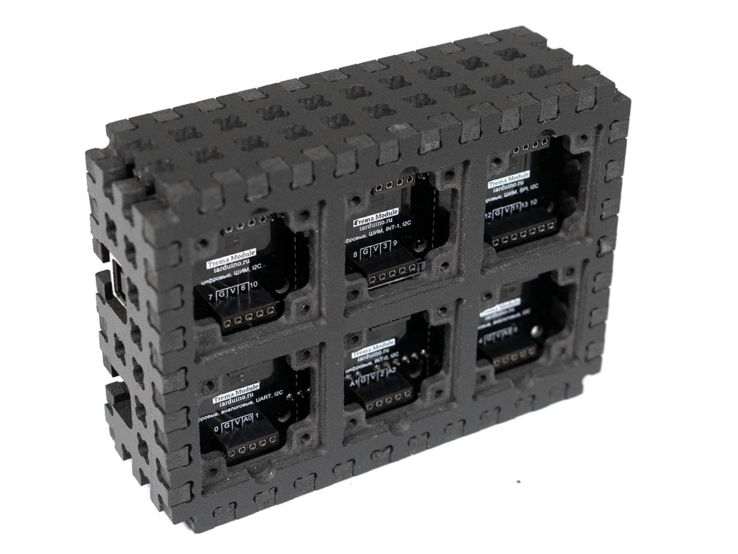  Конструктор ПВХ Чёрный «Корпус Set Box» для Arduino ардуино