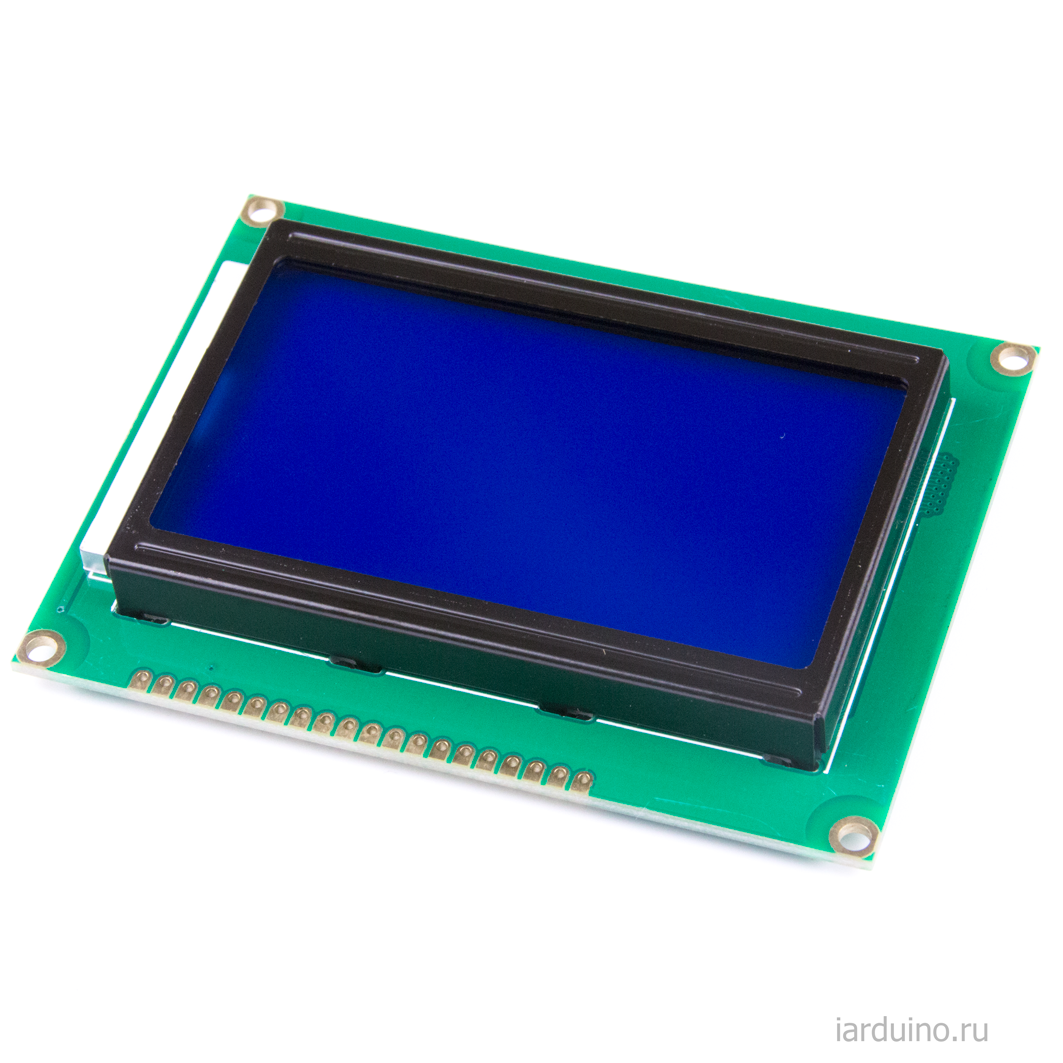  LCD 128x64 графический, синяя подсветка (LCD12864J) для Arduino ардуино