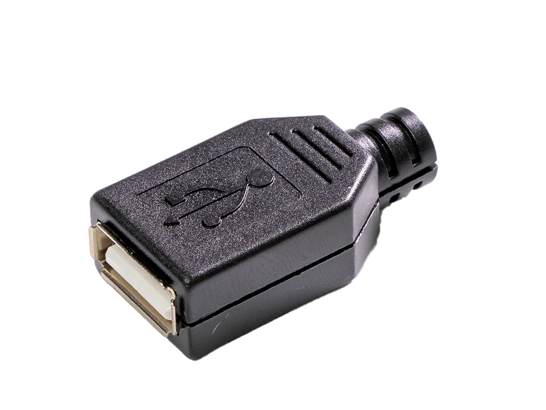  Гнездо USB A (самосборное) для Arduino ардуино