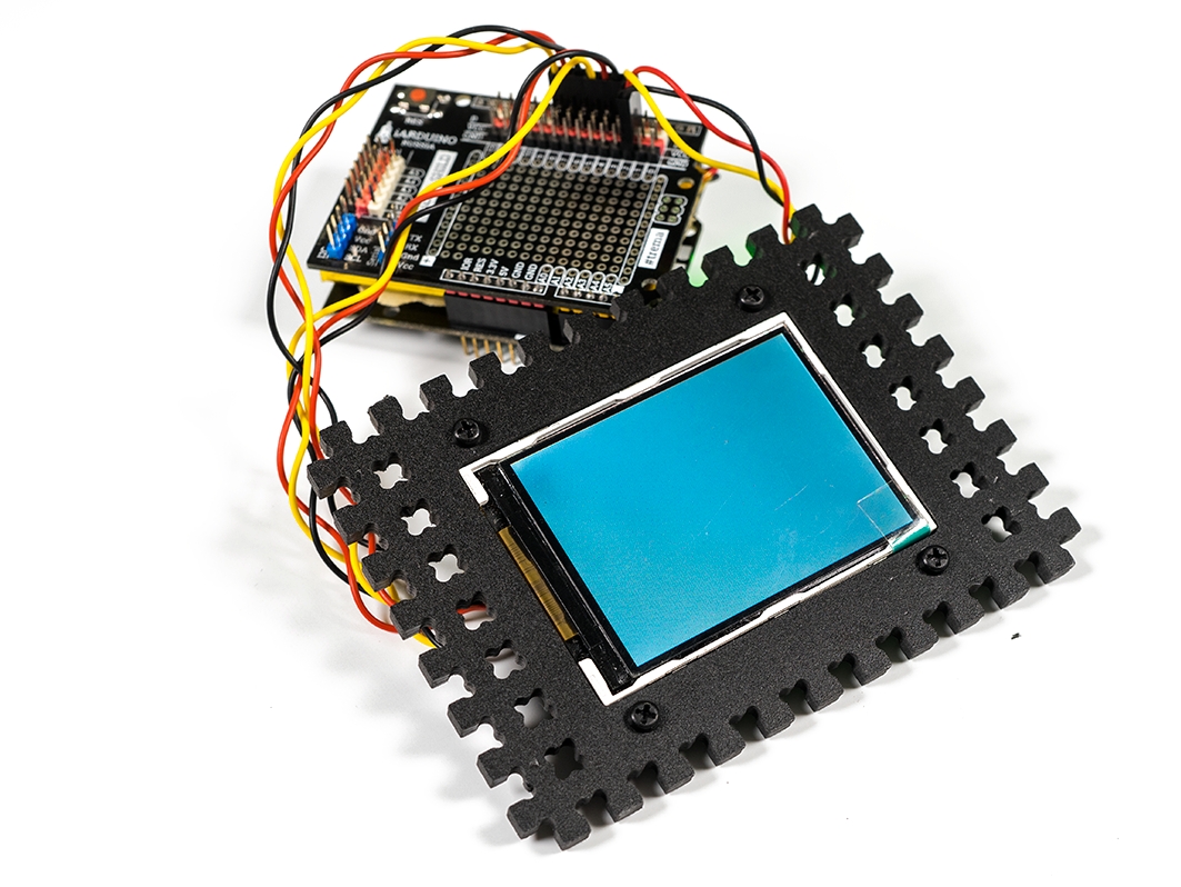  Крепление для цветного графического дисплея 2.8  (конструктор ПВХ) для Arduino ардуино