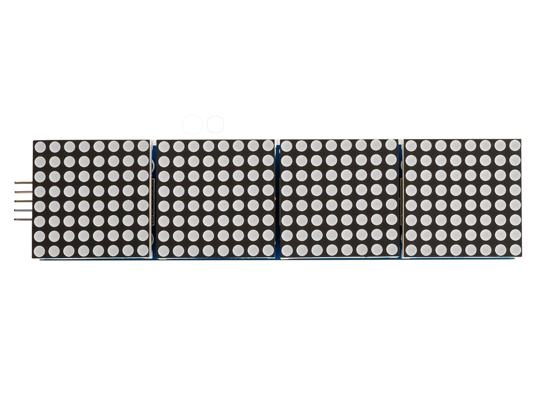  Светодиодная матрица 32×8 (Зелёная / MAX7219) для Arduino ардуино