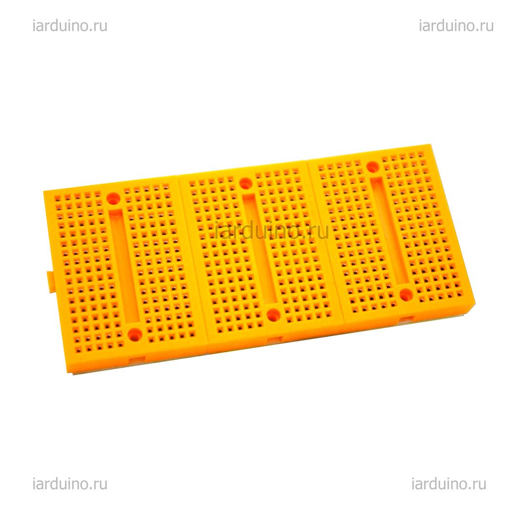  Breadboard 170 контактов (Желтый) для Arduino ардуино