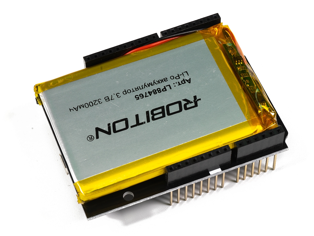  Battery Shield (Li-po, 3200 мА·ч) для Arduino ардуино
