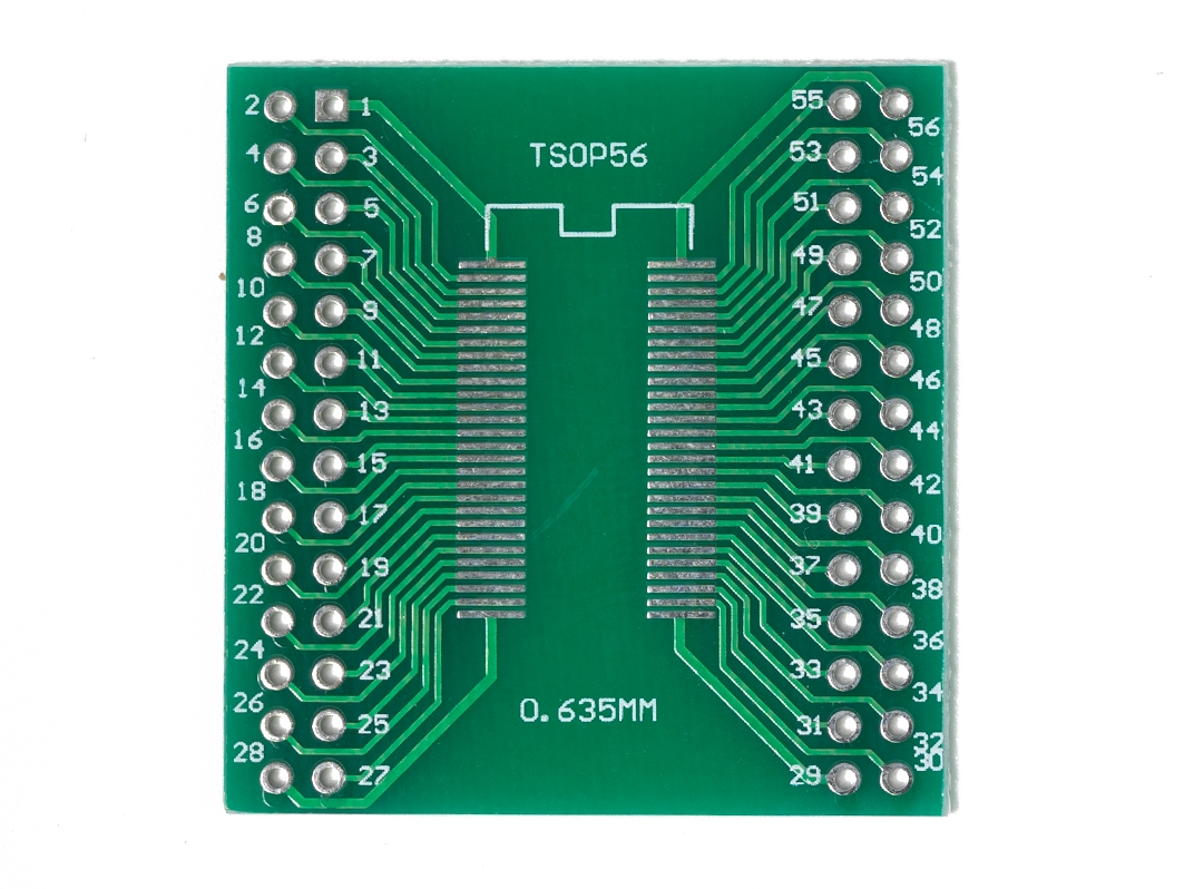  Макетная плата-переходник TSOP 8-56 0.8мм, TSOP 8-56 0.635мм в 2.54мм для Arduino ардуино