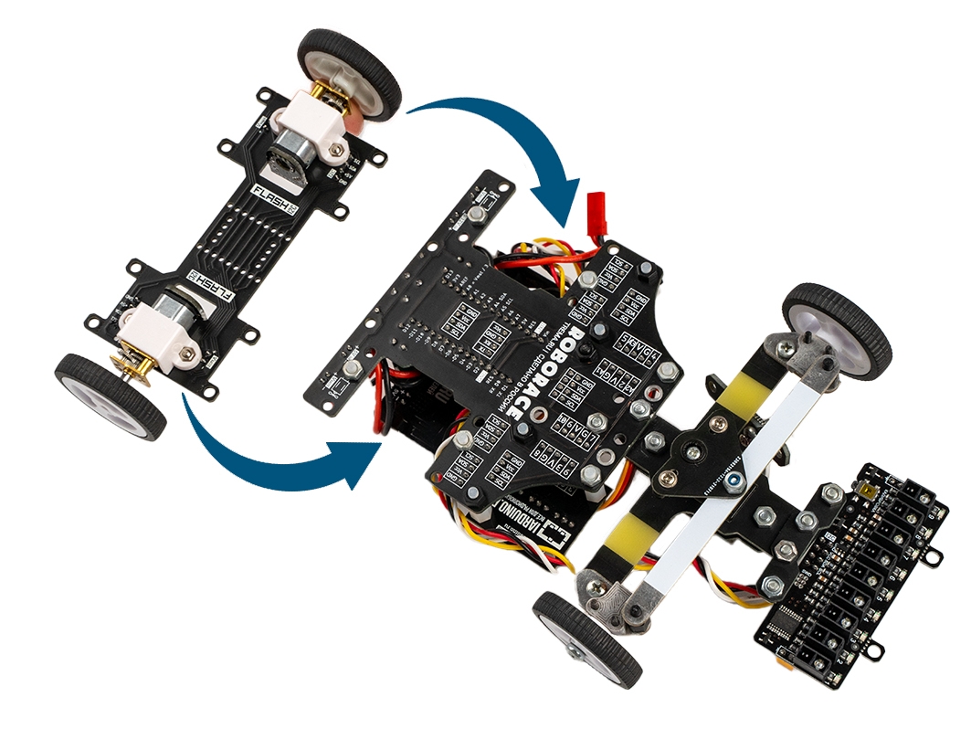  Задние колёса с дифференциалом Roborace для Arduino ардуино