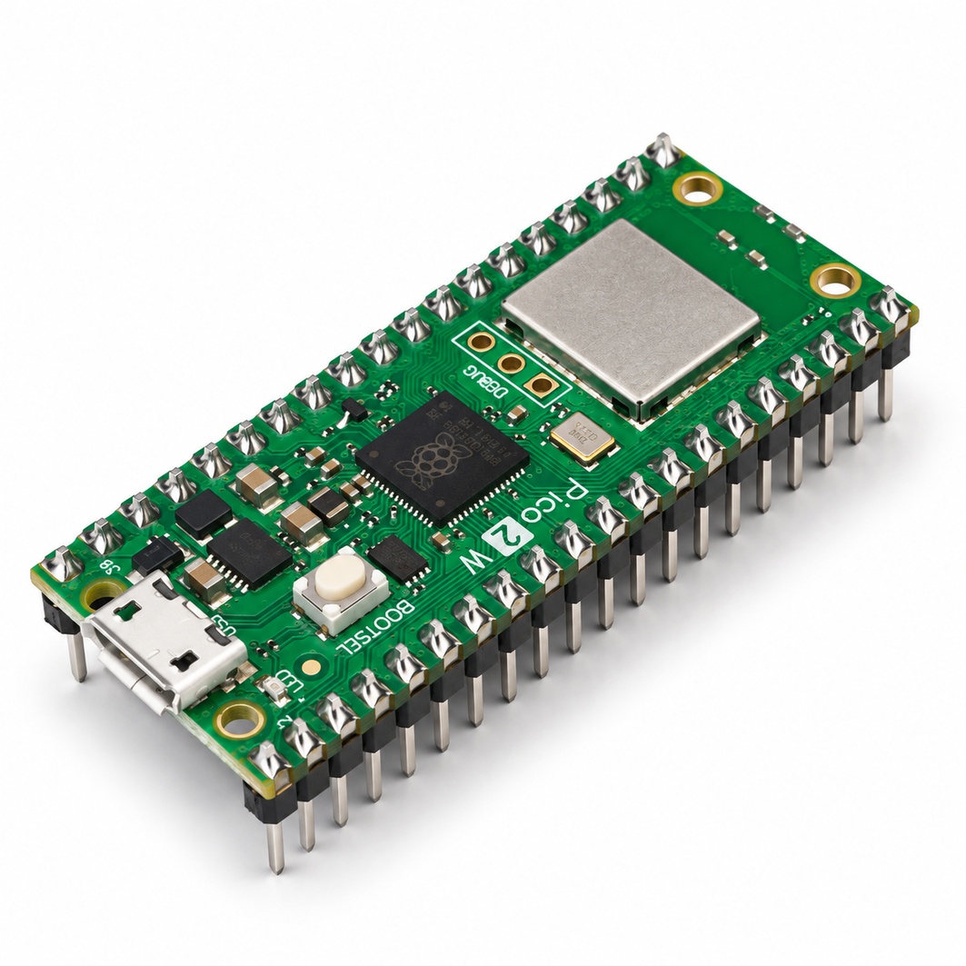 Контроллер Pico 2 W на RP2350, Wi-Fi / Bluetooth (С ногами, совместимая плата) для Arduino ардуино