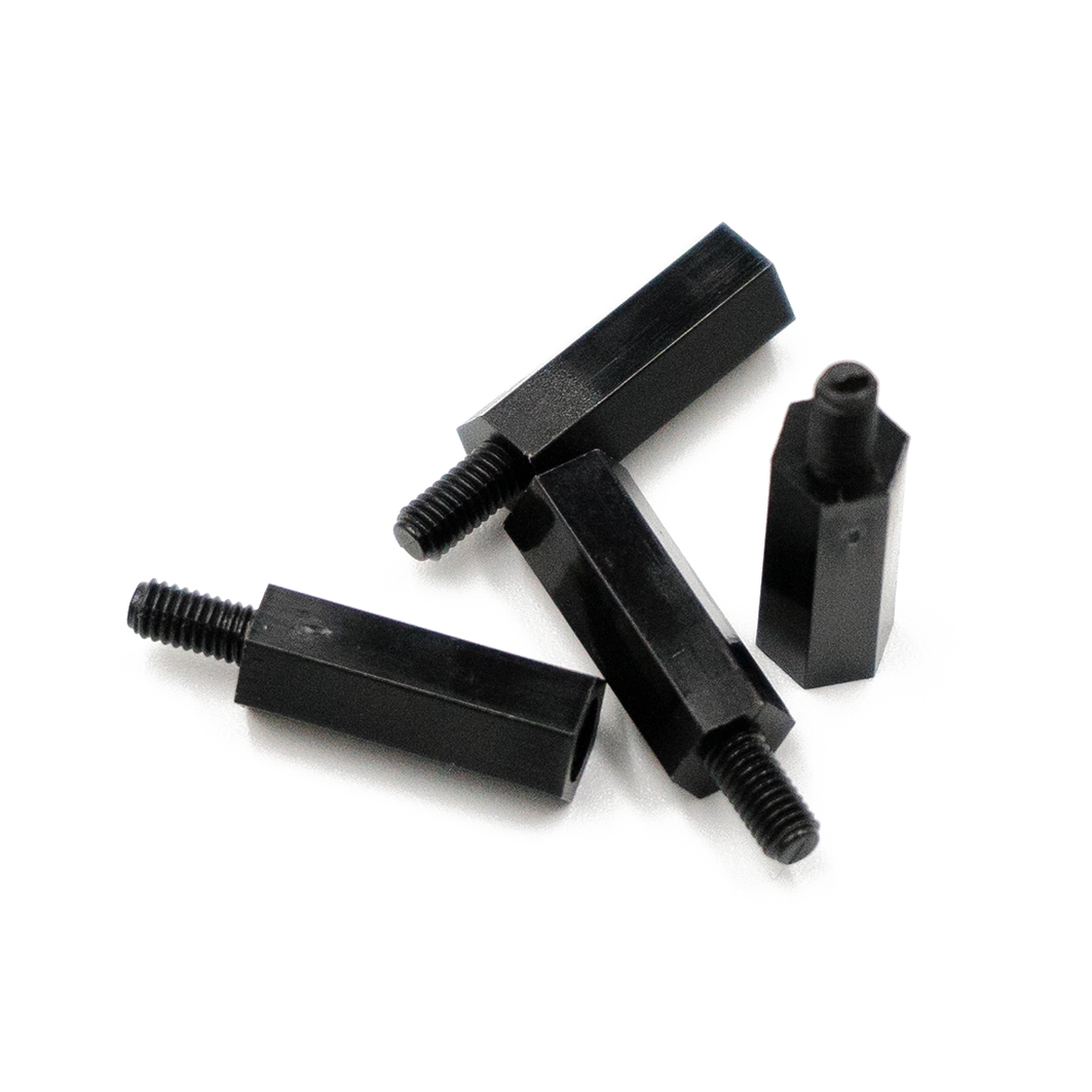  Стойка М3*15 Nylon-black, 4 штуки для Arduino ардуино