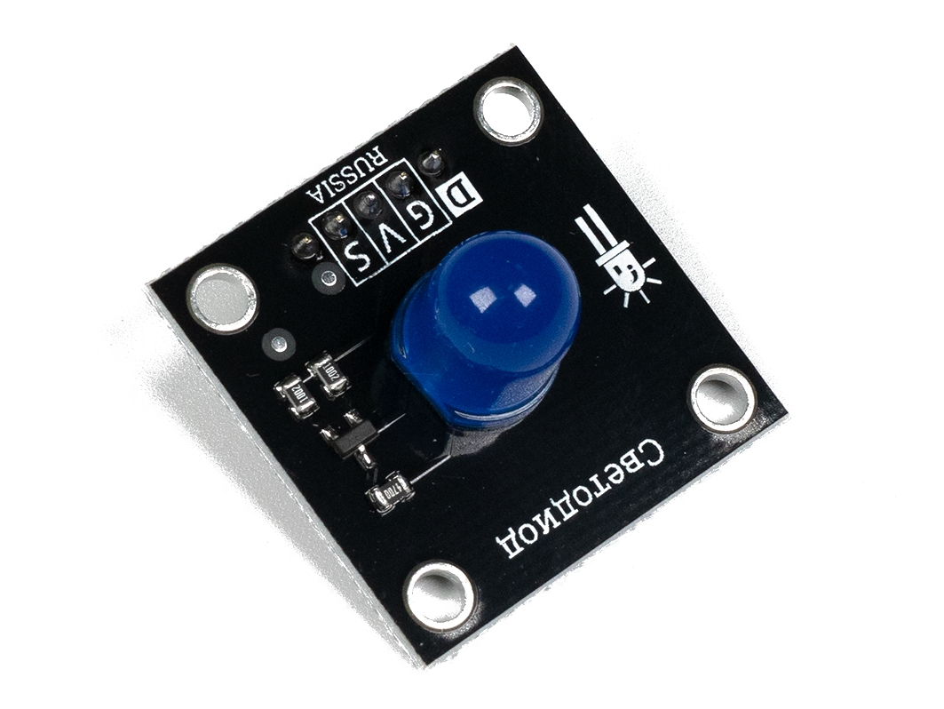  Светодиод 10мм - синий (Trema-модуль) для Arduino ардуино