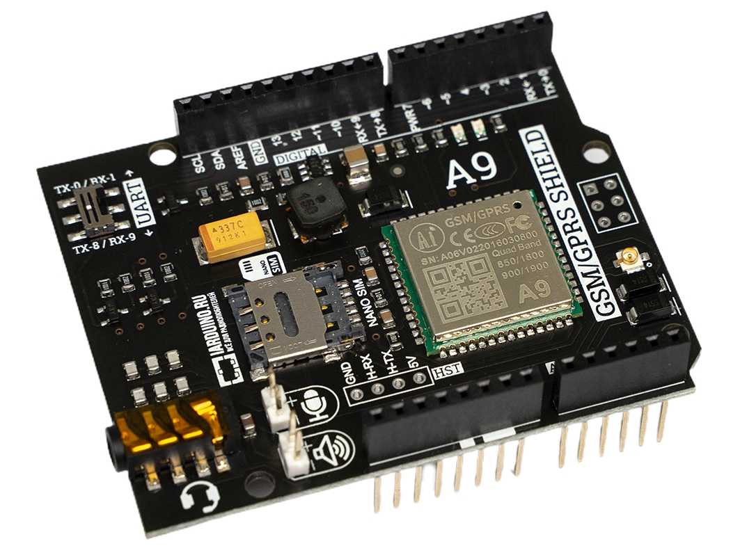  GSM/GPRS Shield A9 для Arduino ардуино