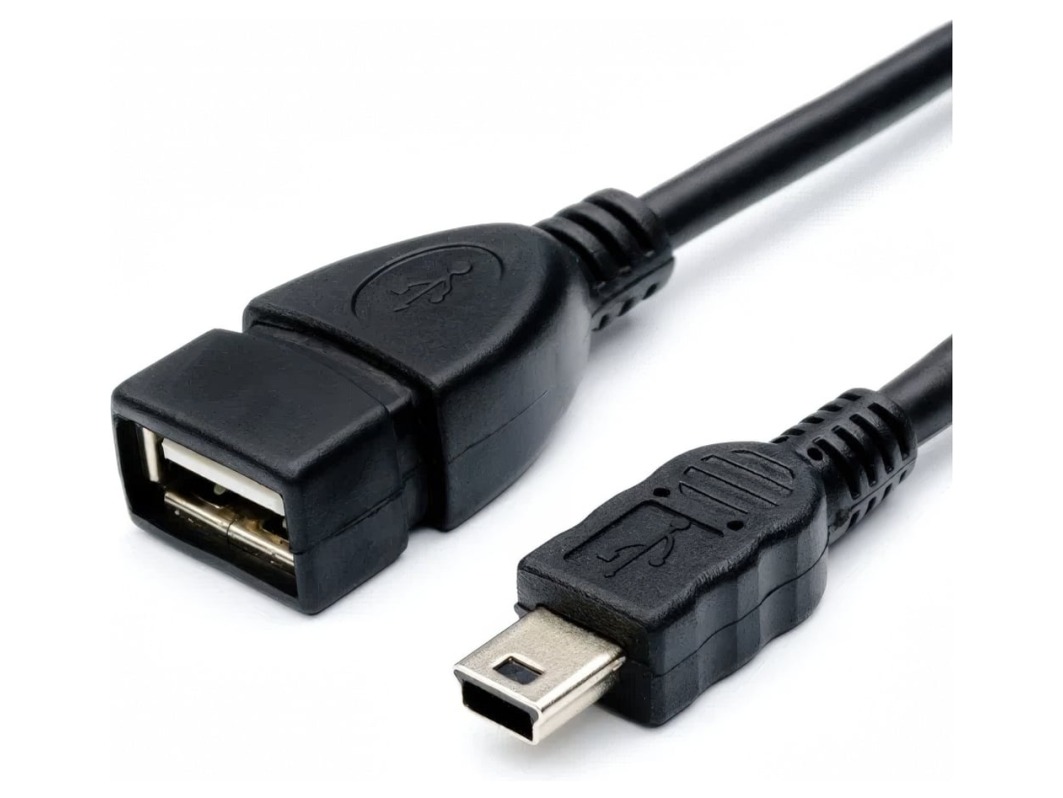  Переходник OTG mini USB (m) – USB A (f) / 10 см для Arduino ардуино