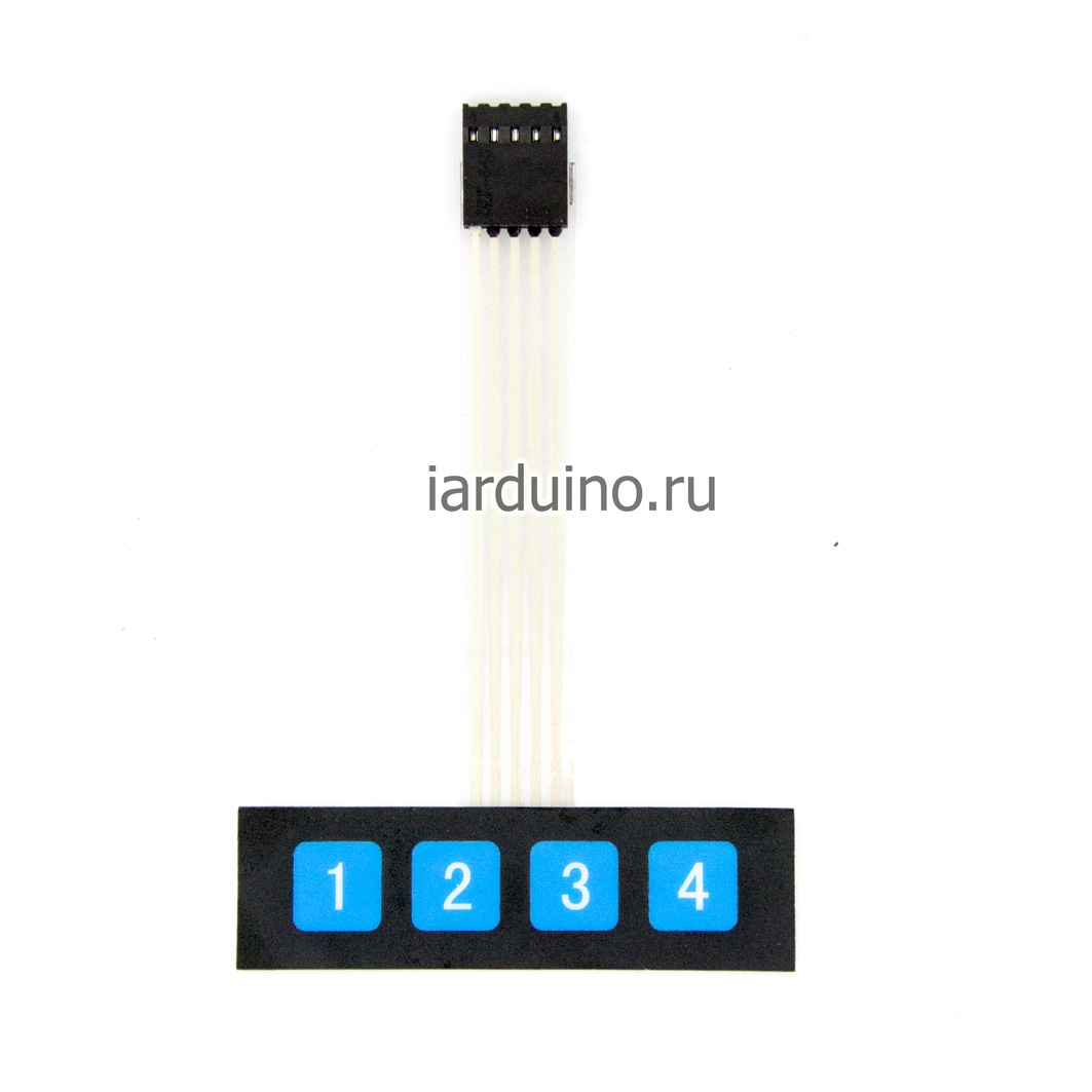  Эластичная клавиатура 4 кнопки для Arduino ардуино