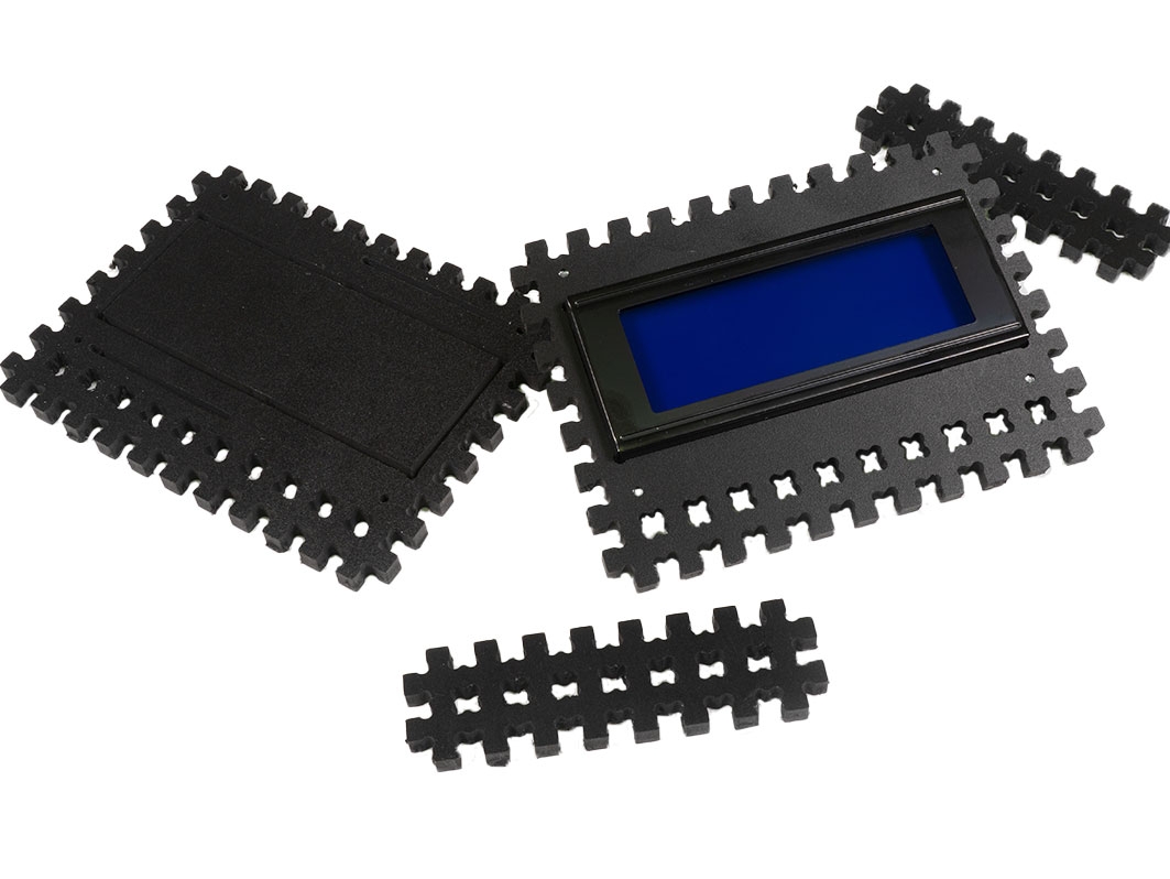  Конструктор ПВХ Чёрный «Крепления LCD 2004» для Arduino ардуино