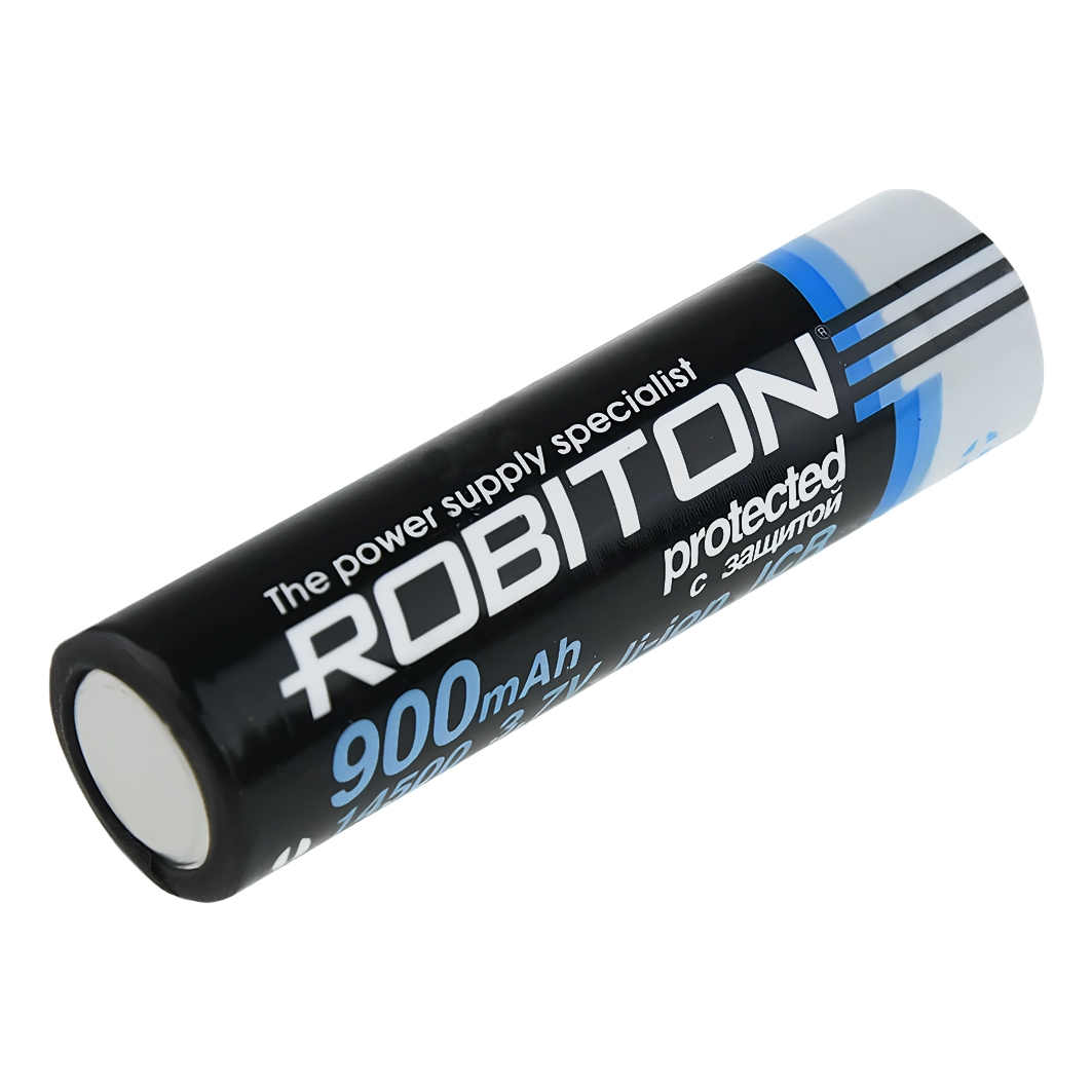  Аккумулятор Robiton 14500 Li-ion (3,7 В / 900 м·Ач / С защитой) для Arduino ардуино