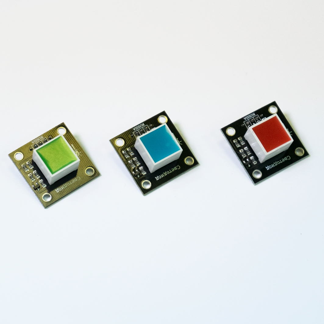  Светодиод Сube - зеленый (Trema-модуль V2.0) для Arduino ардуино