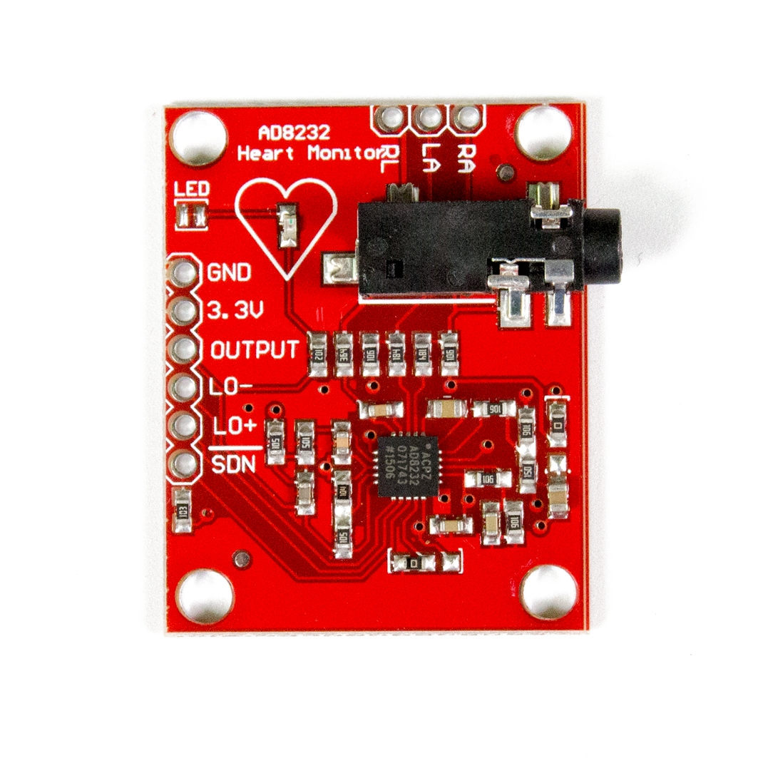  Датчик сердечного ритма, ЭКГ, AD8232  для Arduino ардуино
