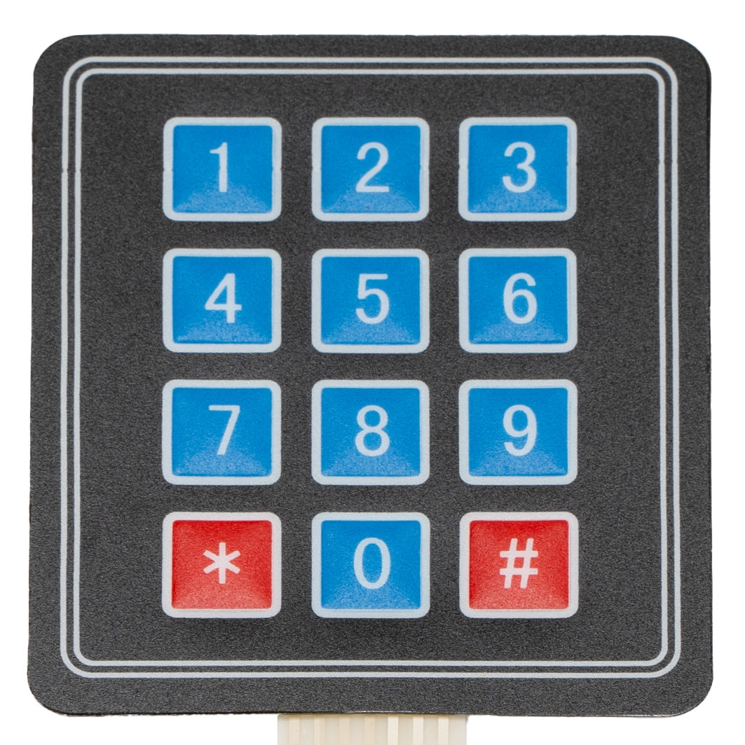  Эластичная клавиатура 3x4 кнопки для Arduino ардуино