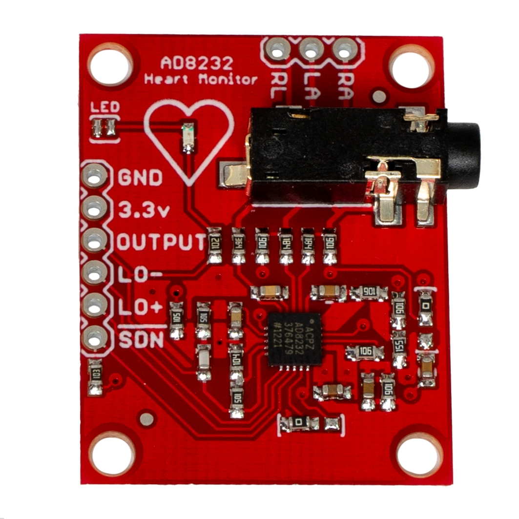  Датчик сердечного ритма, ЭКГ, AD8232  для Arduino ардуино