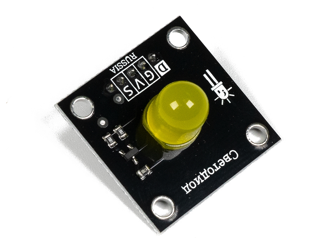  Светодиод 10мм - желтый (Trema-модуль V2) для Arduino ардуино