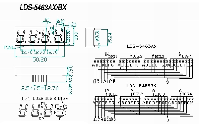  4 разрядный 7-сегментный индикатор, белый для Arduino ардуино