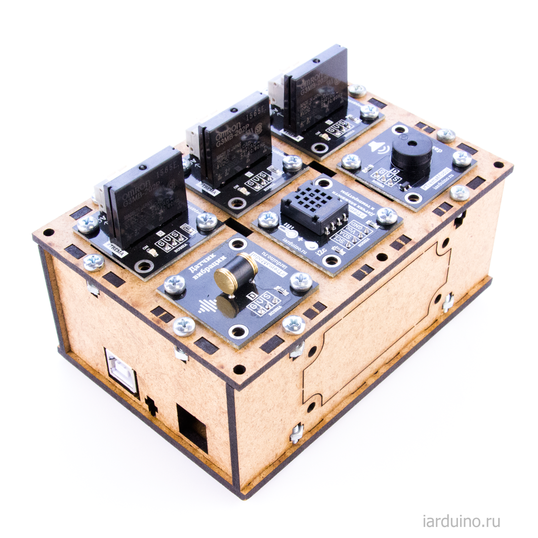  Комплект конструктора, с закрытыми стенками #TremaBox для Arduino ардуино