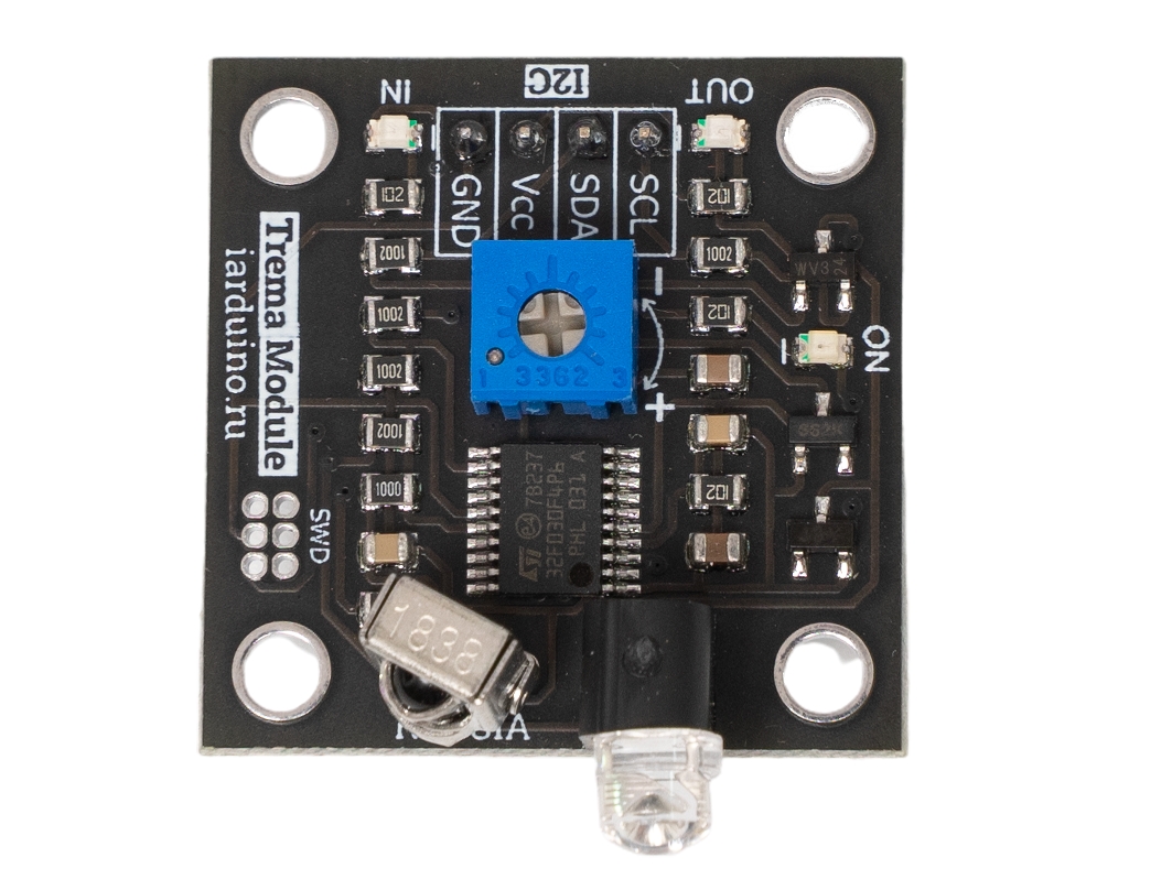  ИК-приемник/передатчик, FLASH-I2C (Роботраффик) для Arduino ардуино