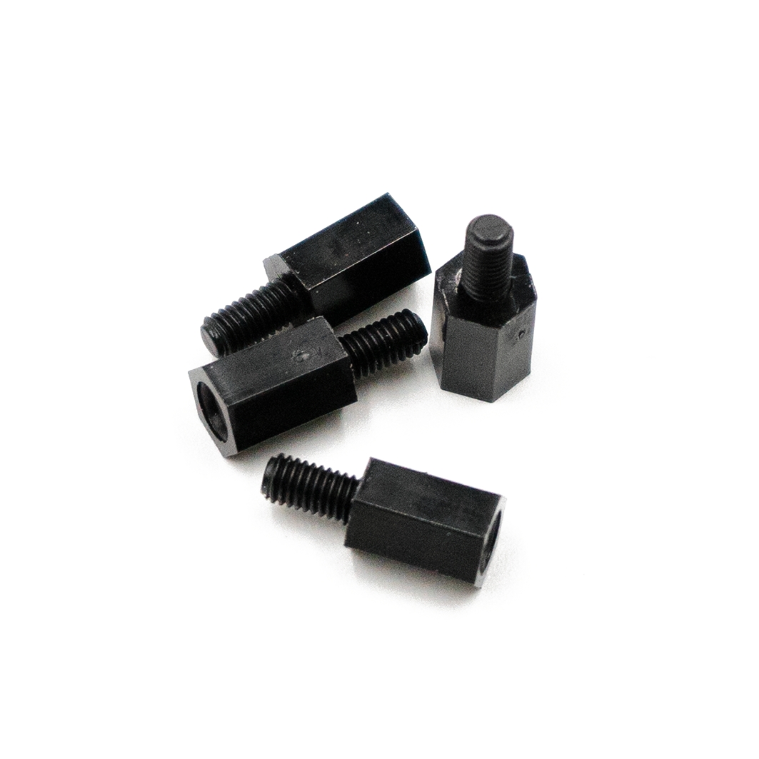  Стойка М3*8 Nylon-black, 4 штуки для Arduino ардуино