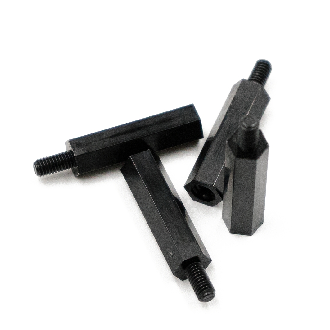  Стойка М3*50 Nylon-black, 4 штуки для Arduino ардуино