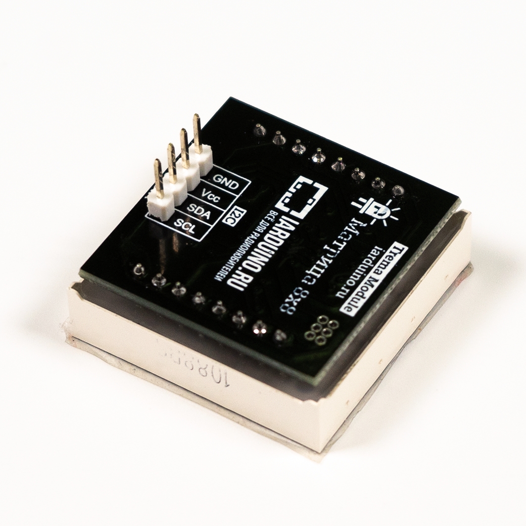  LED Матрица 8x8, красная - i2c (Trema-модуль) для Arduino ардуино
