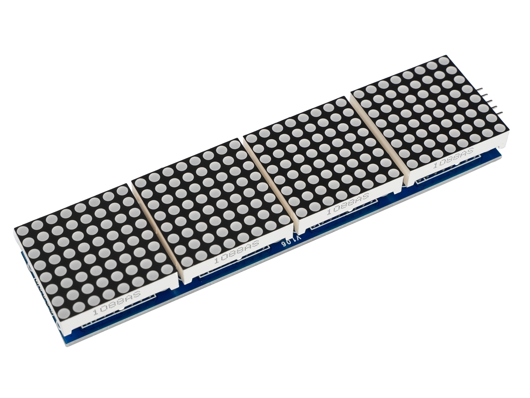  Светодиодная матрица 32×8 (Зелёная / MAX7219) для Arduino ардуино