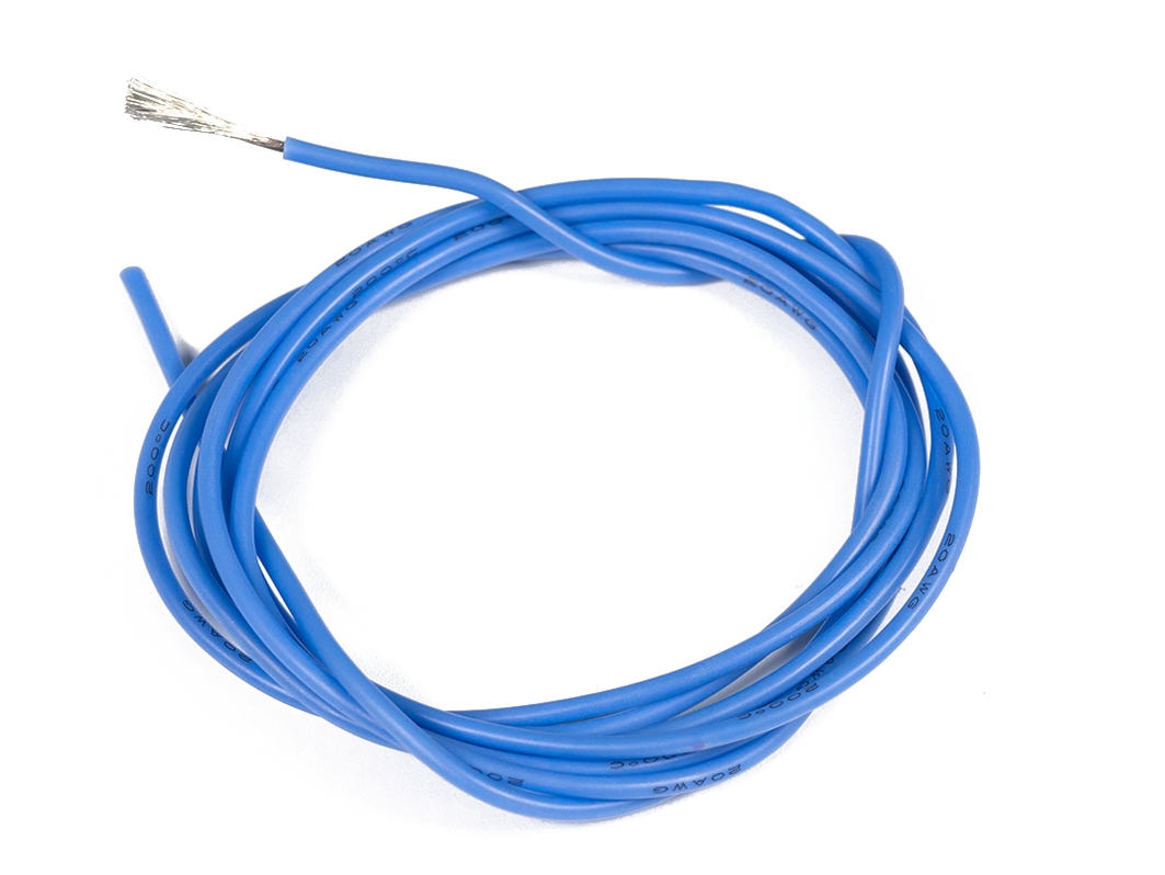  Мягкий силиконовый провод 20AWG, синий, 1 метр для Arduino ардуино