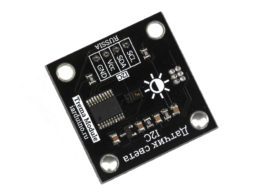  Датчик освещенности, люксметр, FLASH-I2C (Trema-модуль) для Arduino ардуино