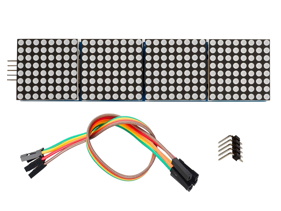  Светодиодная матрица 32×8 (Красная / MAX7219) для Arduino ардуино