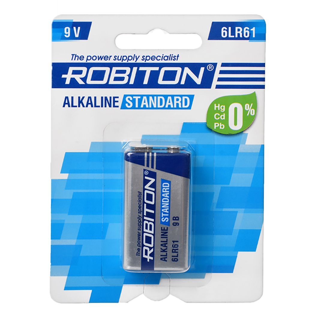  Батарейка Robiton Крона (9 В) для Arduino ардуино