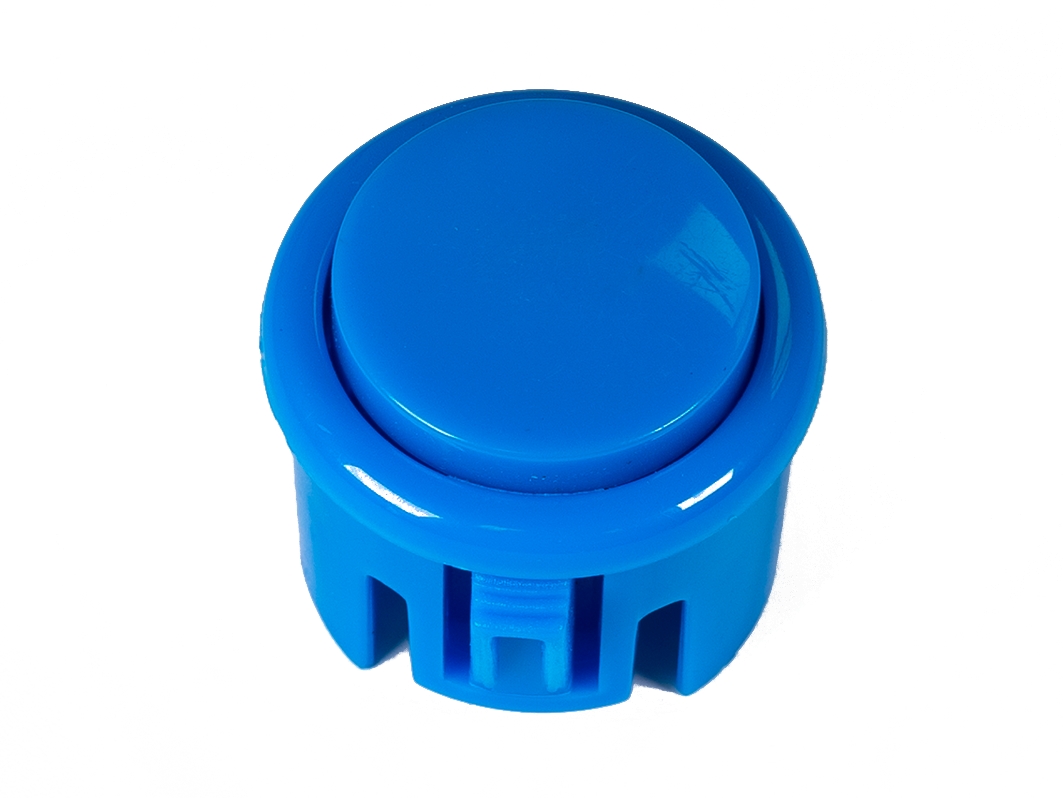  Кнопка аркадная 30мм, синяя для Arduino ардуино