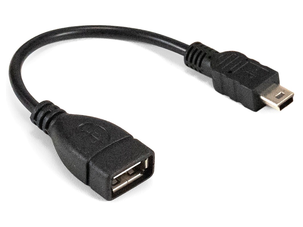  Переходник OTG mini USB (m) – USB A (f) / 10 см для Arduino ардуино