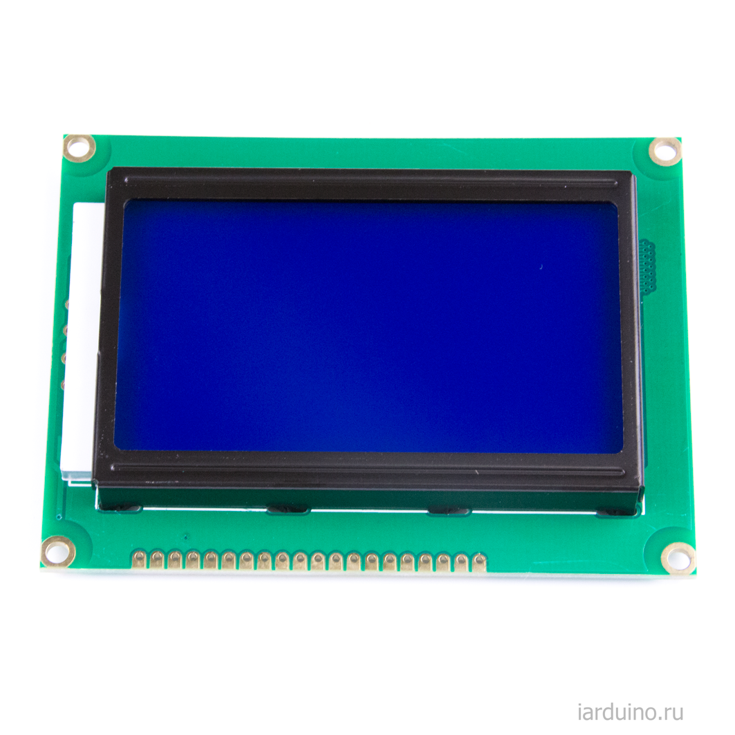  LCD 128x64 графический, синяя подсветка (LCD12864J) для Arduino ардуино