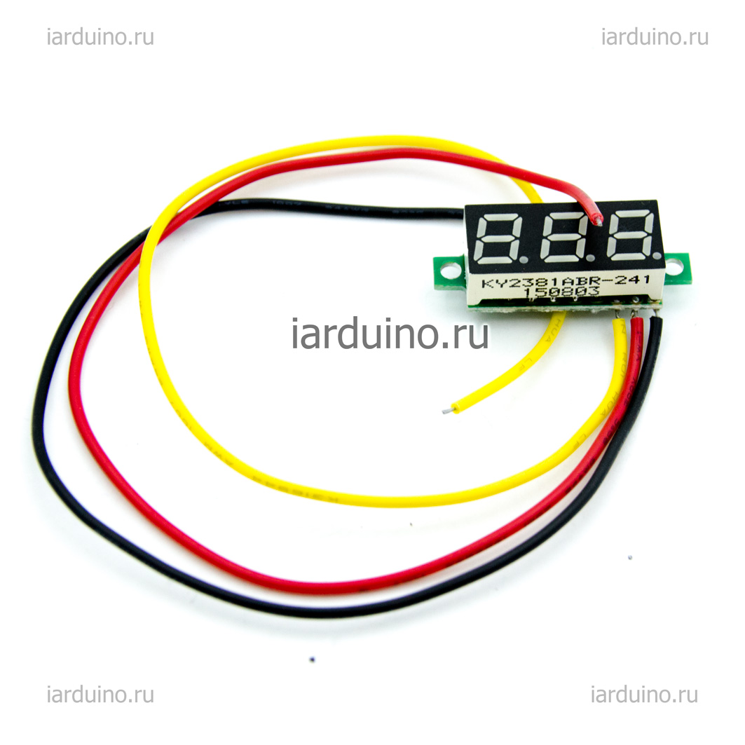  Цифровой вольтметр 0-100v DC для Arduino ардуино