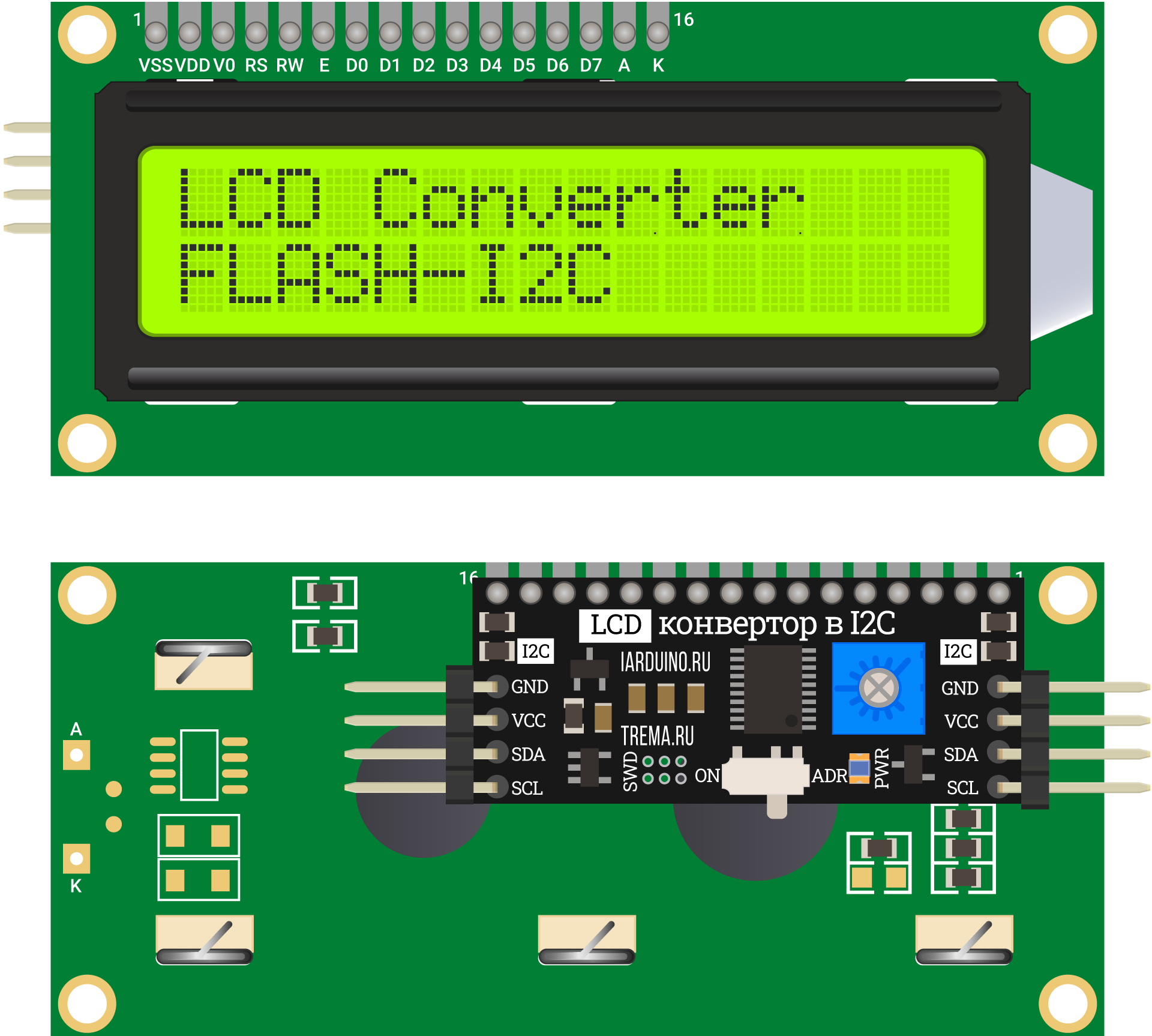Display LCD Character 1602 I2C Info 3